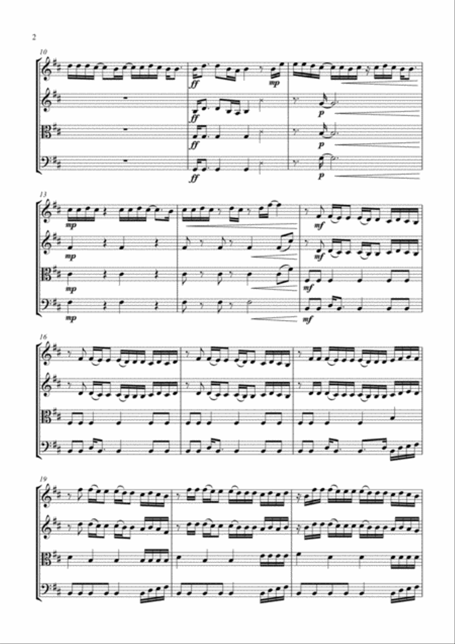 The Greatest Show String Quartet scores gallery preview page 2