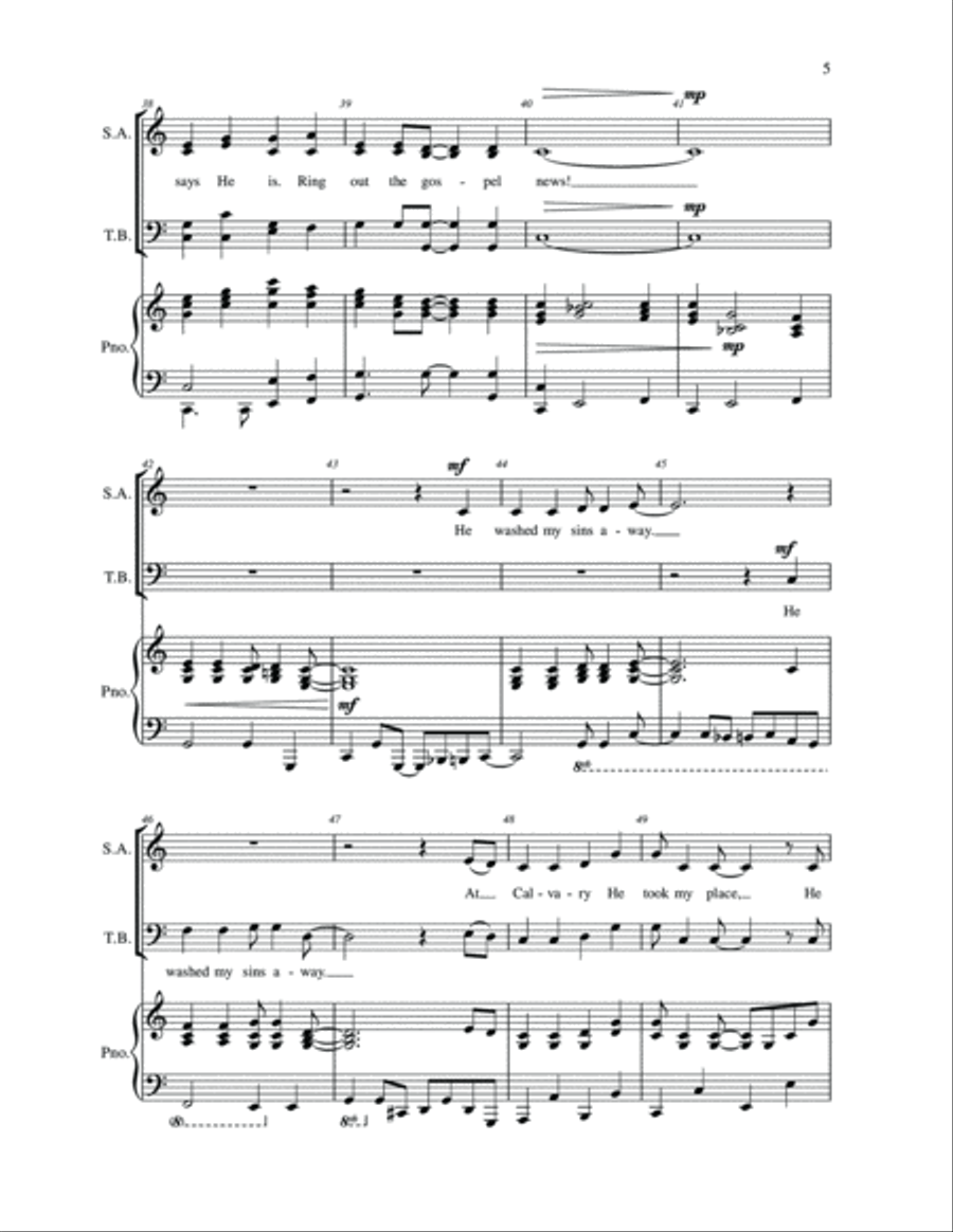 Ring Out the Gospel News 4-Part scores gallery preview page 4