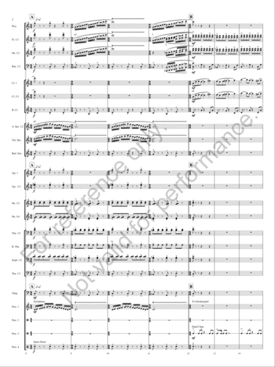 Reflections Reflections Concert Band scores gallery preview page 5