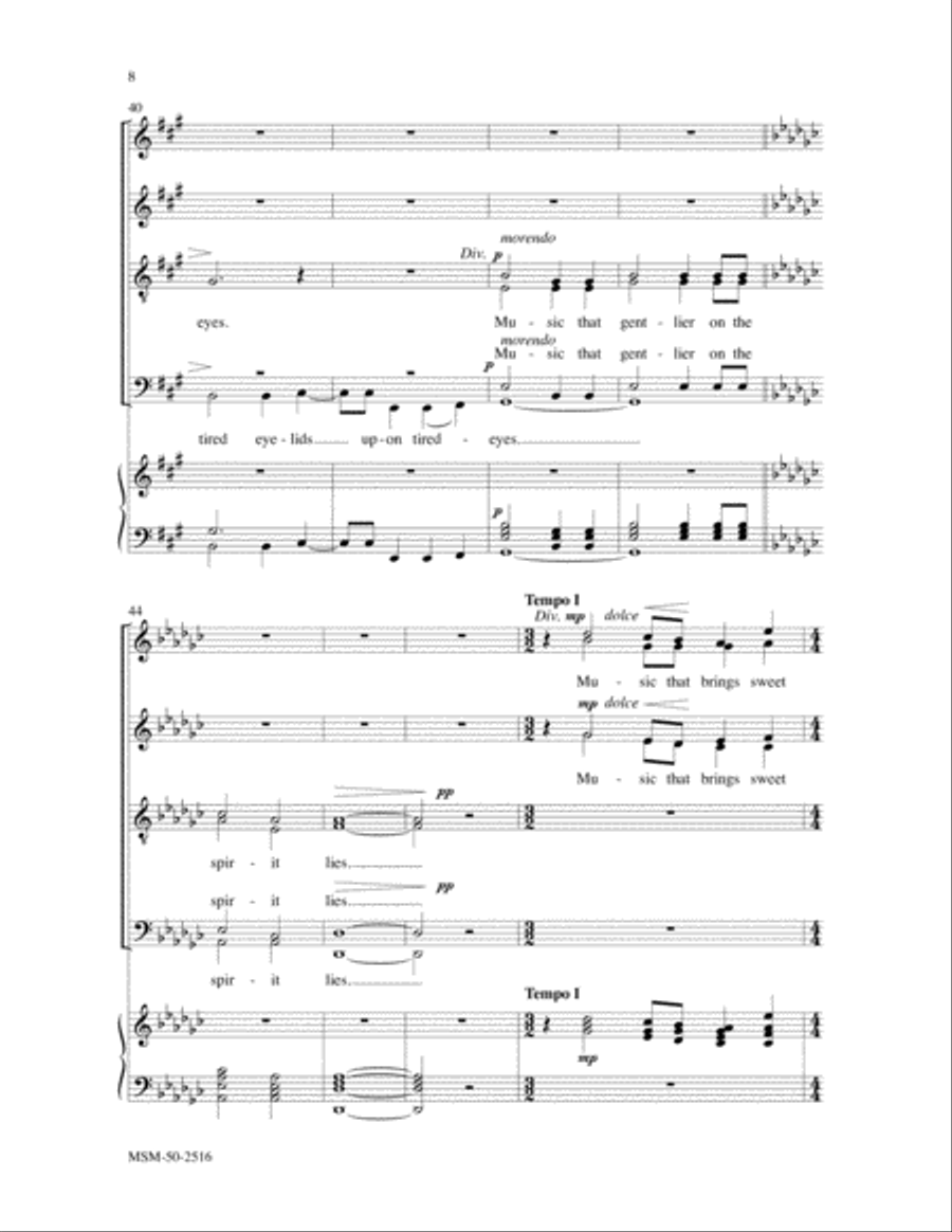 There Is Sweet Music Divisi scores gallery preview page 6