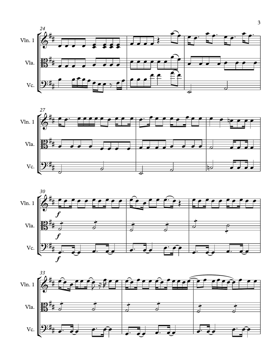 Young And Beautiful String Trio scores gallery preview page 4