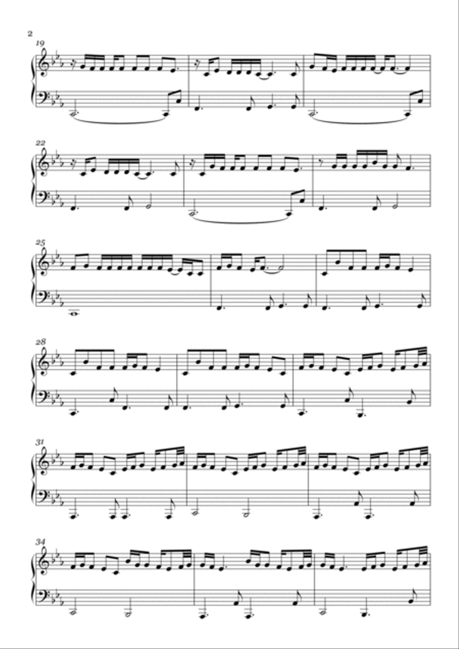 I Wanna Be Yours Piano Solo scores gallery preview page 2