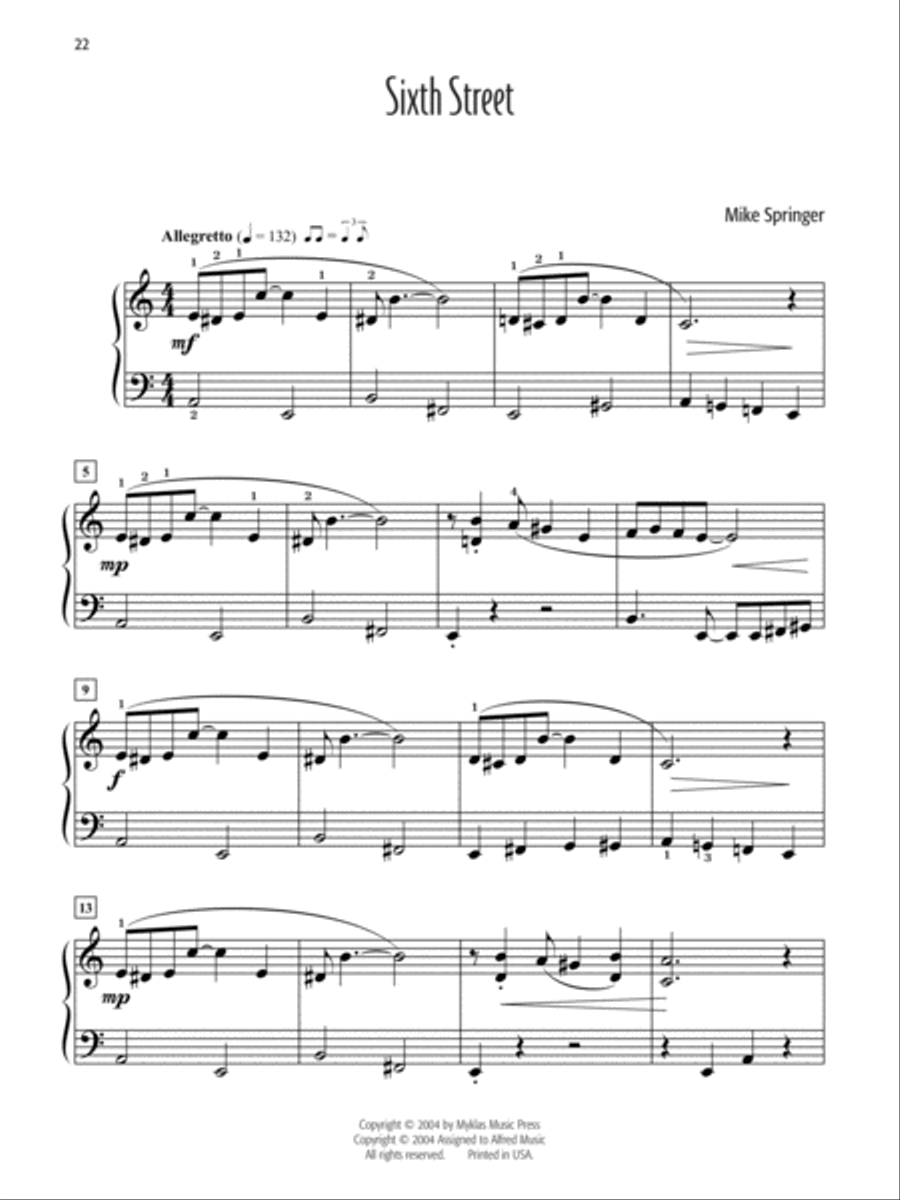 Mike Springer's Favorite Solos 1-3 (Value Pack) Easy Piano scores gallery preview page 5