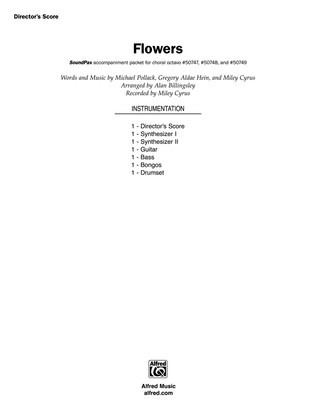 Book cover for Flowers: Score
