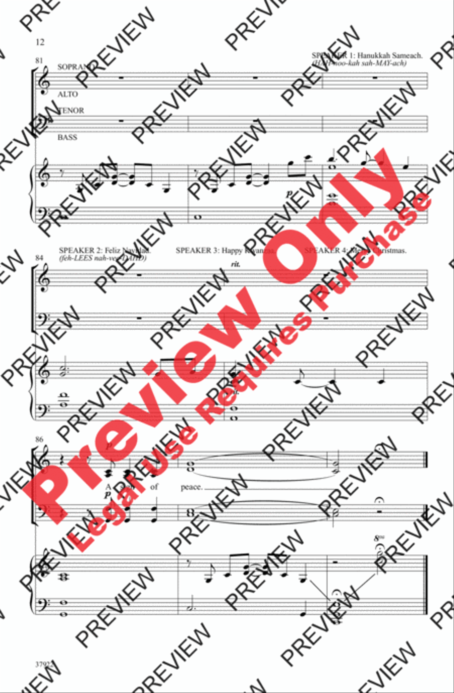 Light a Candle Light a Candle 4-Part scores gallery preview page 12