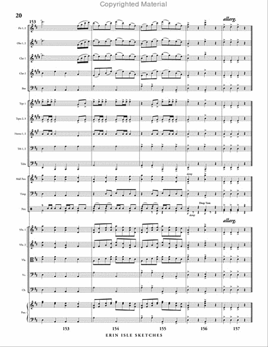 Erin Isle Sketches Erin Isle Sketches Full Orchestra scores gallery preview page 21