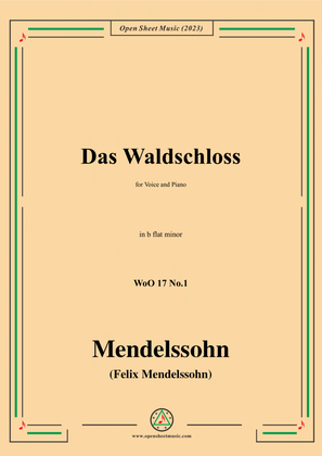 F. Mendelssohn-Das Waldschloss,WoO 17 No.1,in b flat minor