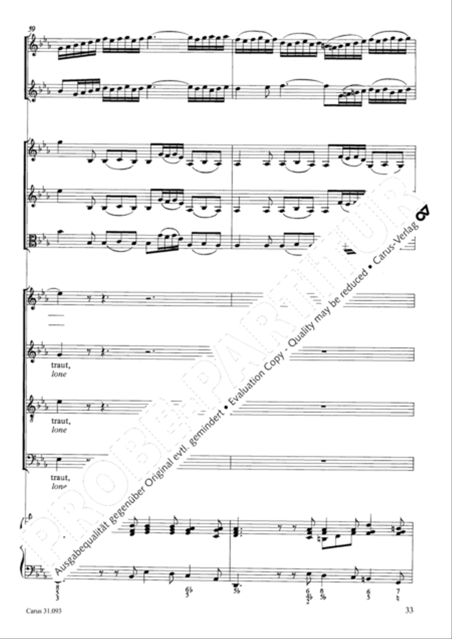 All those who seek God's sov'reign guidance (Wer nur den lieben Gott lasst walten) 4-Part scores gallery preview page 34