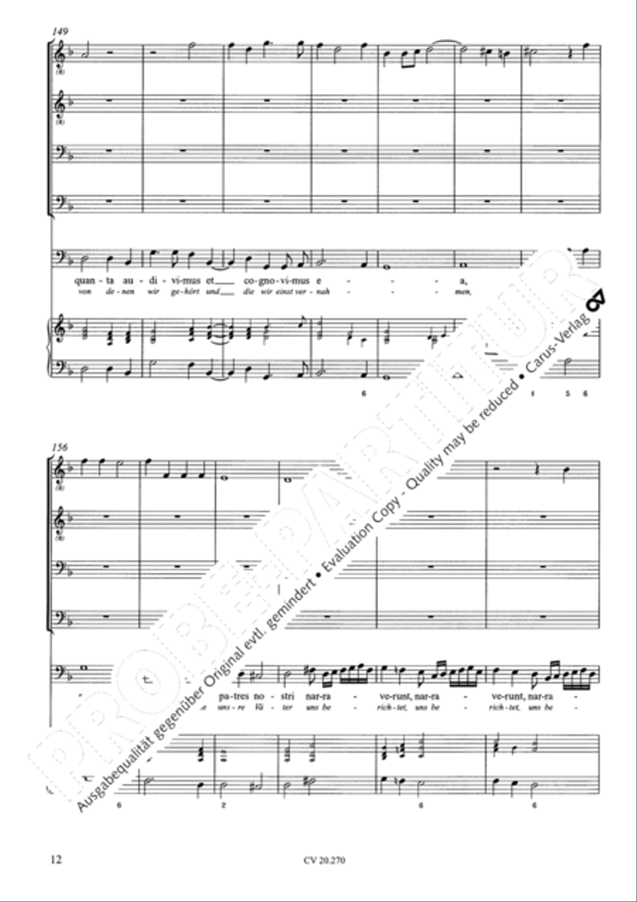 Attendite, popule meus Bass Voice scores gallery preview page 13