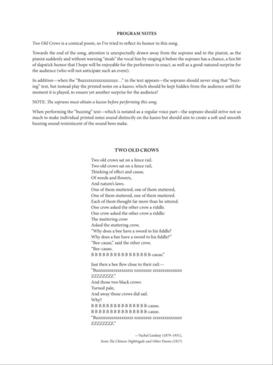 Two Old Crows Two Old Crows Soprano Voice scores gallery preview page 2