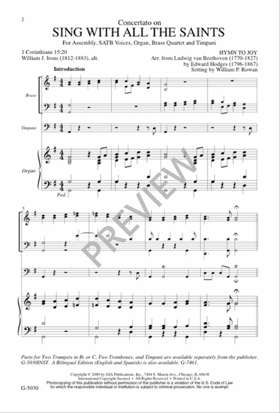 Sing with All the Saints Sing with All the Saints 4-Part scores gallery preview page 2