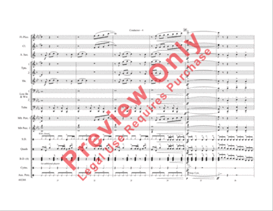 Die Another Day / Live and Let Die / James Bond Theme Marching Band scores gallery preview page 5