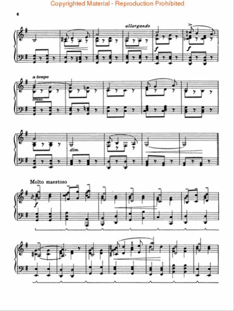 Pomp and Circumstance Piano Solo scores gallery preview page 3