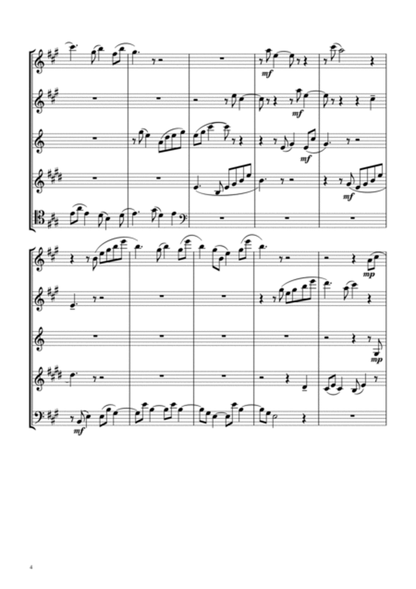 Fugue No.7 in a Major, Op 87, adapted for Woodwind Quintet.