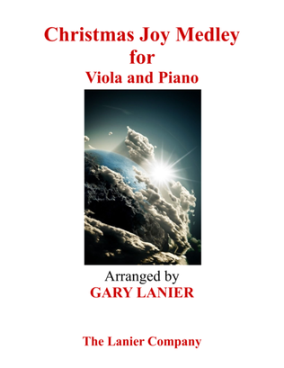 Book cover for Gary Lanier: CHRISTMAS JOY MEDLEY (Viola/Piano and Viola Part)