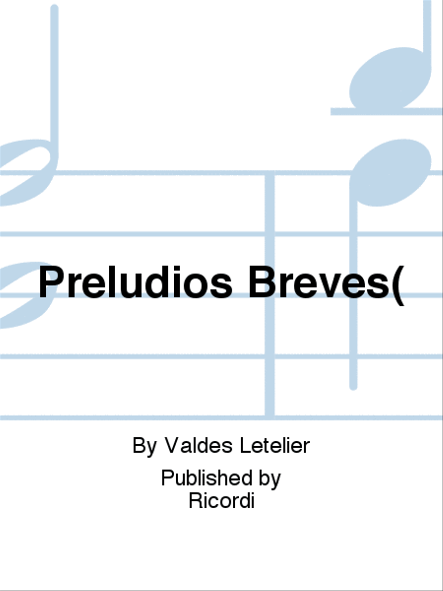 Preludios Breves( School and Community scores gallery preview page 1