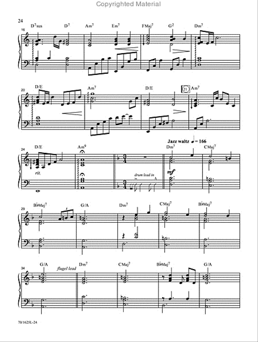 Sunday Evening Jazz - Piano Book Jazz Ensemble scores gallery preview page 7
