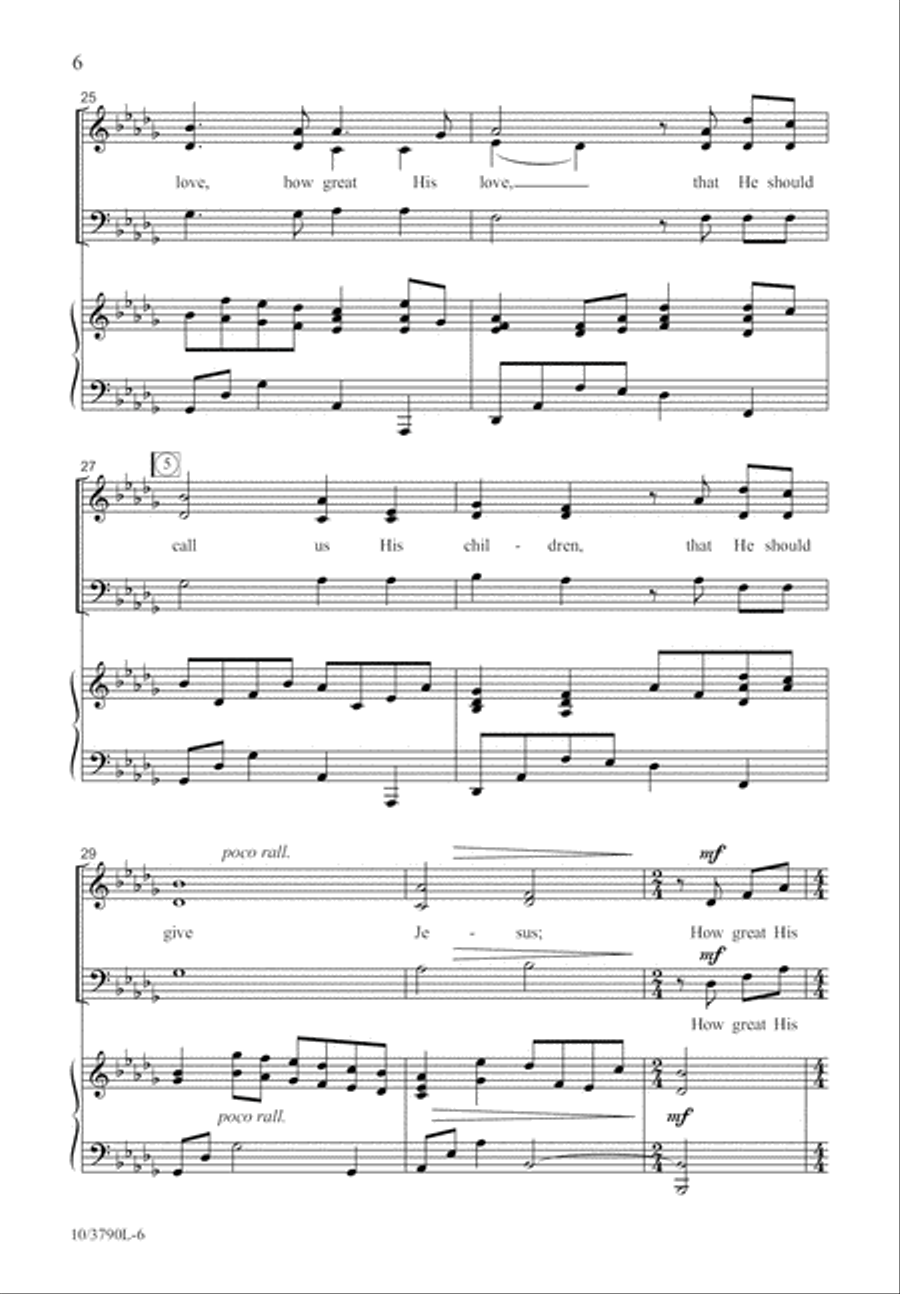 How Great His Love 3-Part scores gallery preview page 7