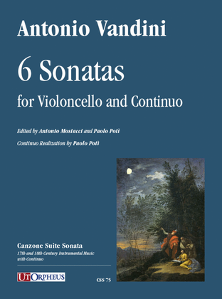 Book cover for 6 Sonatas for Violoncello and Continuo