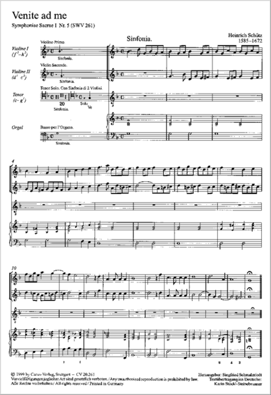 Venite ad me (Kommt alle zu mir) Tenor Voice scores gallery preview page 14