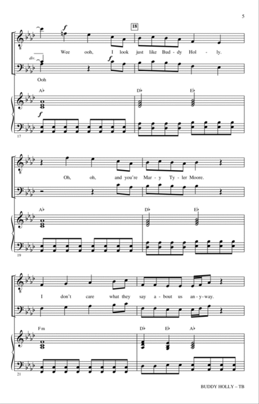 Buddy Holly (arr. Roger Emerson) TB scores gallery preview page 4