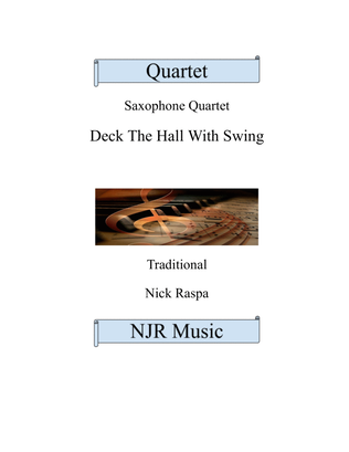 Book cover for Deck The Hall With Swing - Sax Quartet (AATB) full set