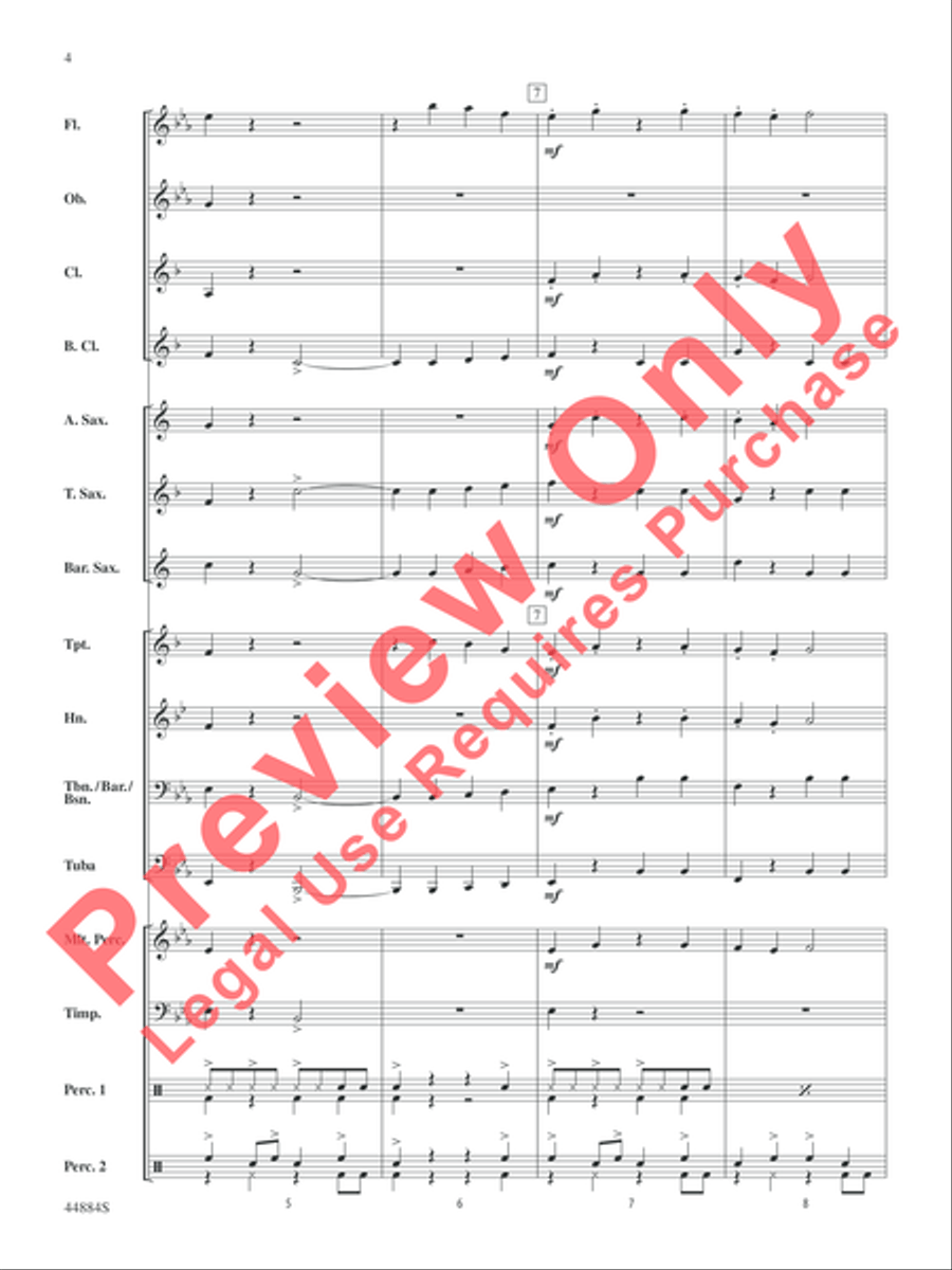 Caribbean Breeze Caribbean Breeze Concert Band scores gallery preview page 5