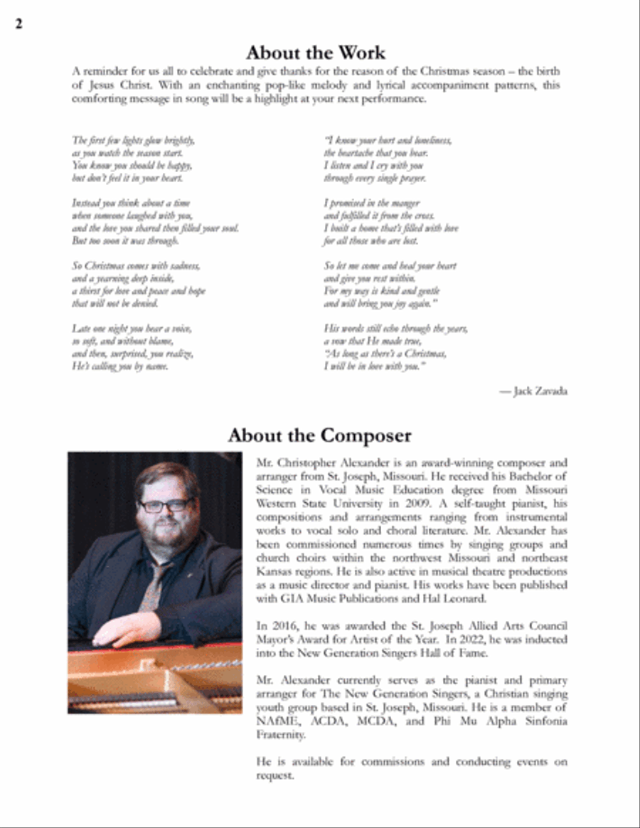 As Long As There's a Christmas (Vocal Solo) Voice Solo scores gallery preview page 2