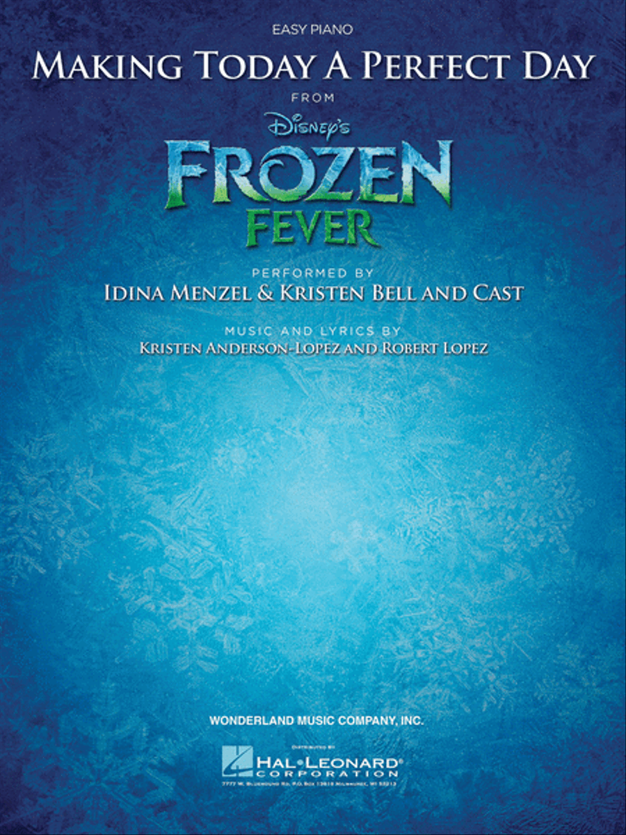 Making Today a Perfect Day (from Frozen Fever) Piano, Vocal, Guitar scores gallery preview page 1