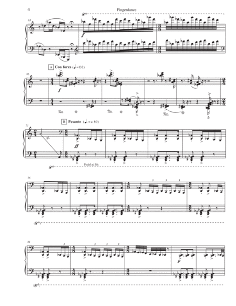 Fingerdance for piano solo Piano Solo scores gallery preview page 6