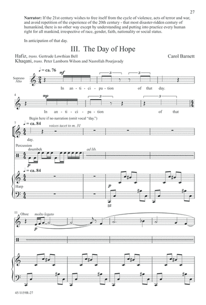 The Day of Hope - Choral/Full Score