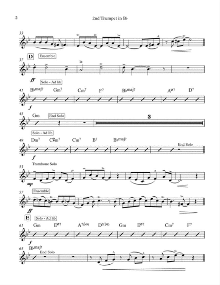 Lullaby Of Birdland Lullaby Of Birdland Brass Ensemble scores gallery preview page 5