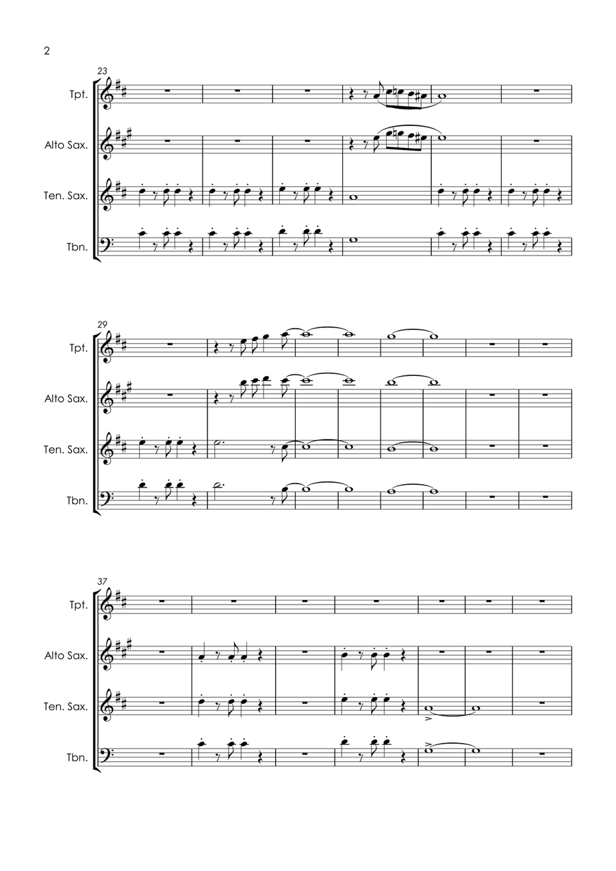 It's Not Unusual Tenor Saxophone scores gallery preview page 6