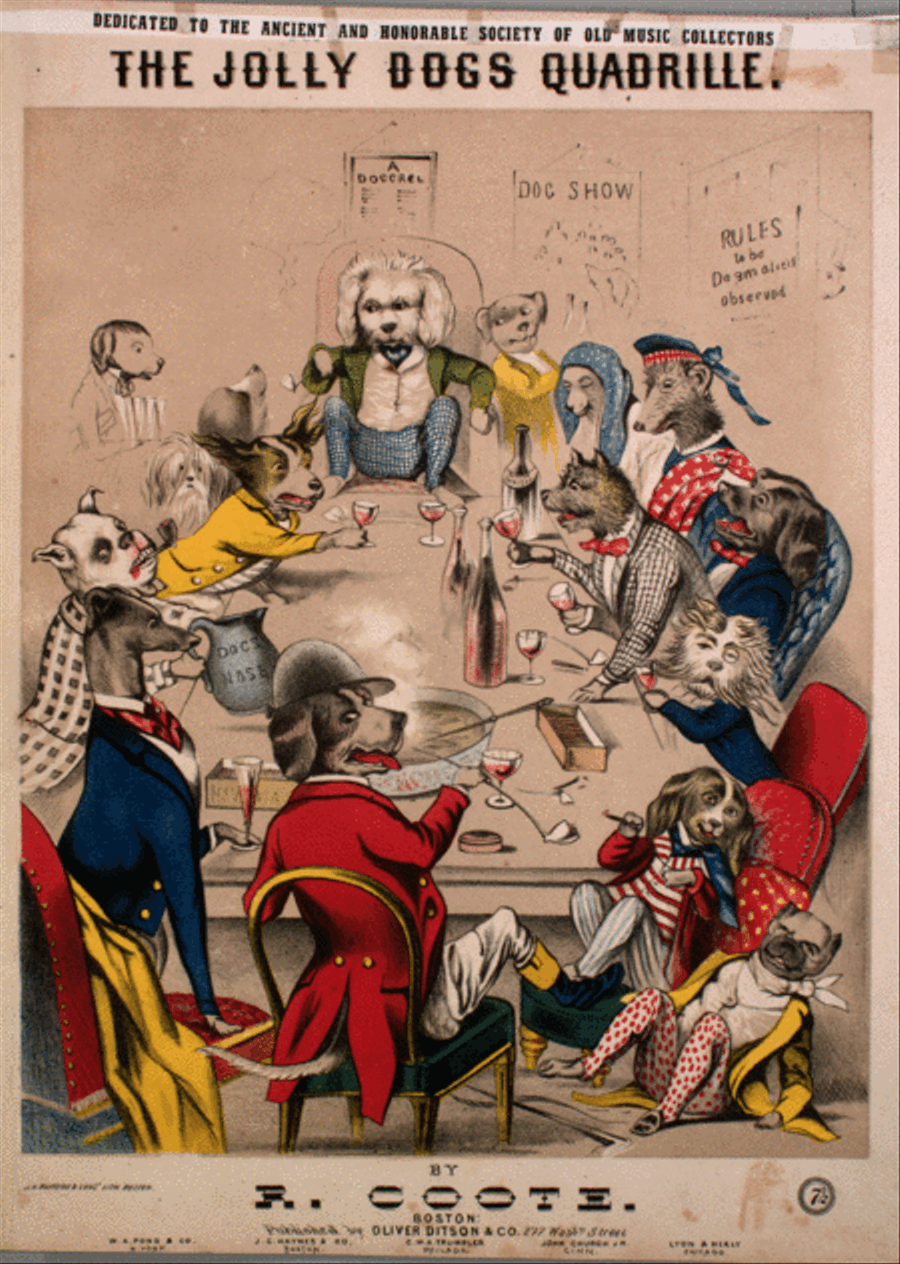 The Jolly Dogs Quadrille Piano Solo scores gallery preview page 1