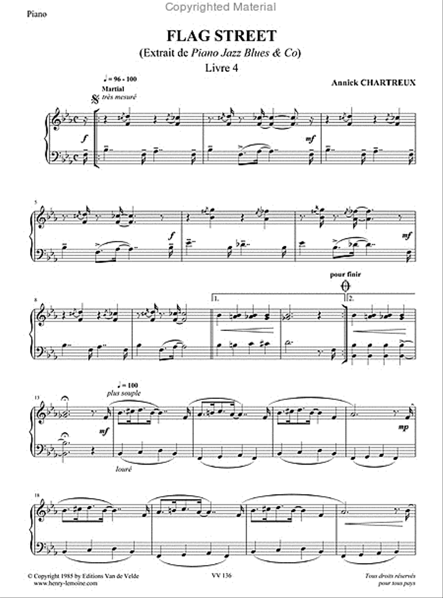 Piano Jazz Blues 4 Piano Solo scores gallery preview page 8