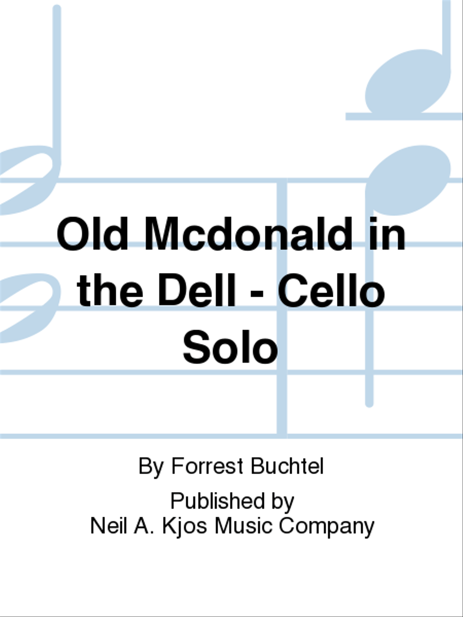 Old Mcdonald in the Dell - Cello Solo Orchestra scores gallery preview page 1