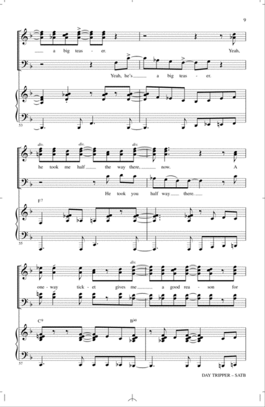 Day Tripper Day Tripper 4-Part scores gallery preview page 8