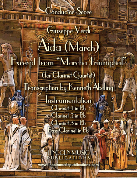 March – Aida March (excerpt from Triumphal March) (for Clarinet Quartet) image number null