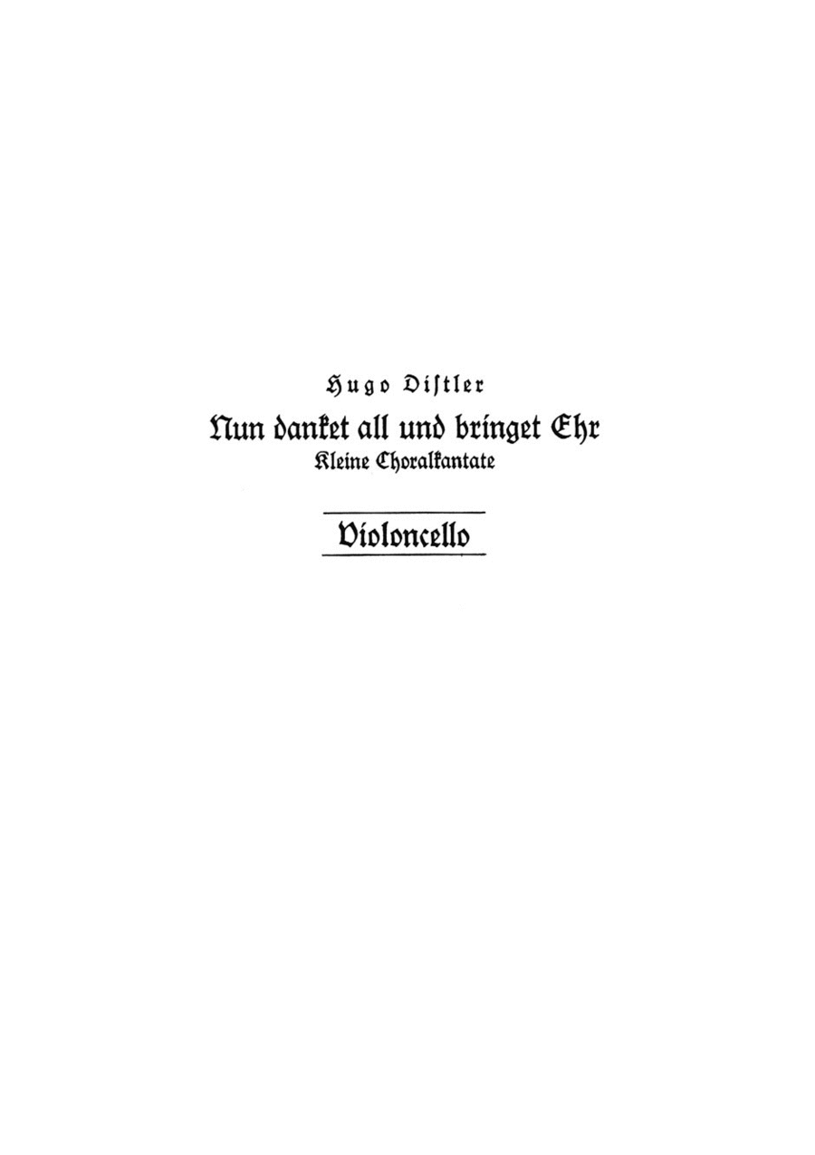 Nun danket all und bringet Ehr, Op. 11/2 School and Community scores gallery preview page 1