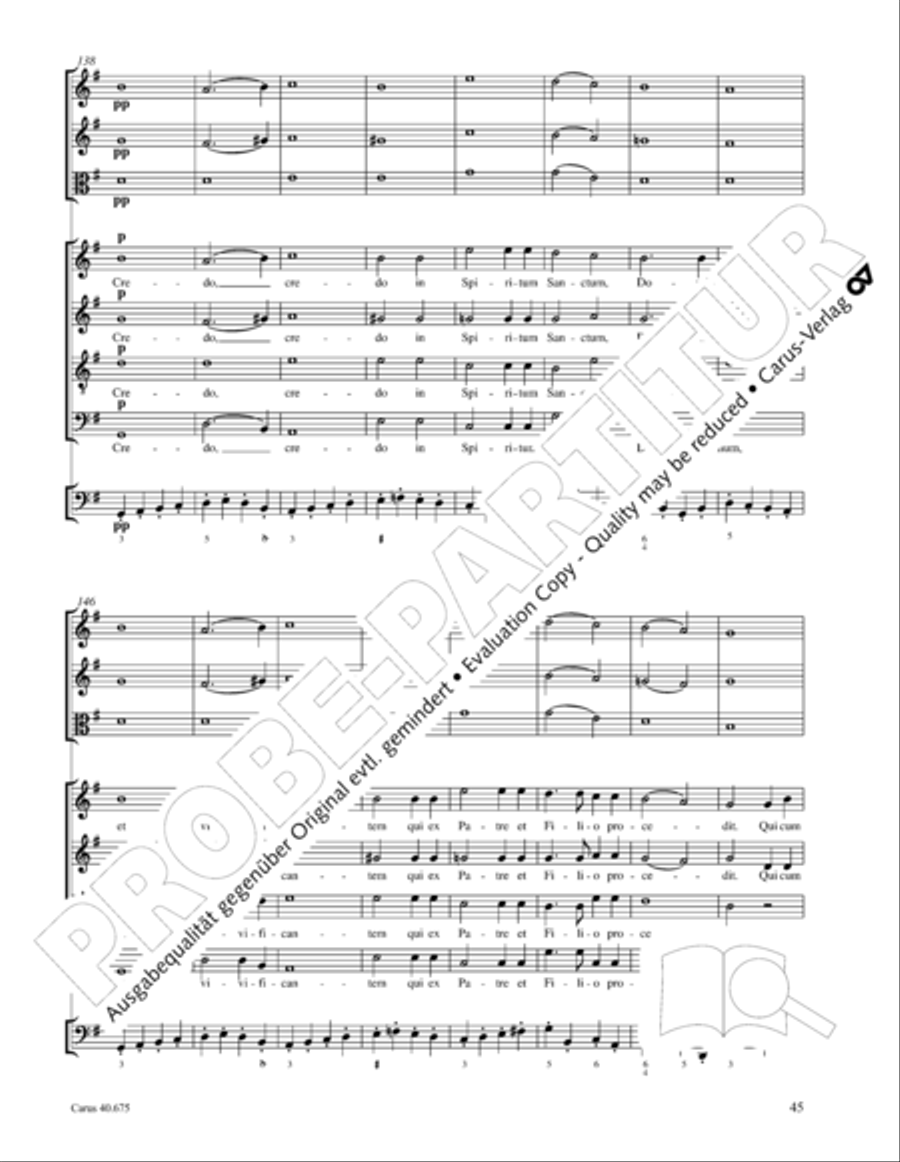 Mass in G Major STB scores gallery preview page 58