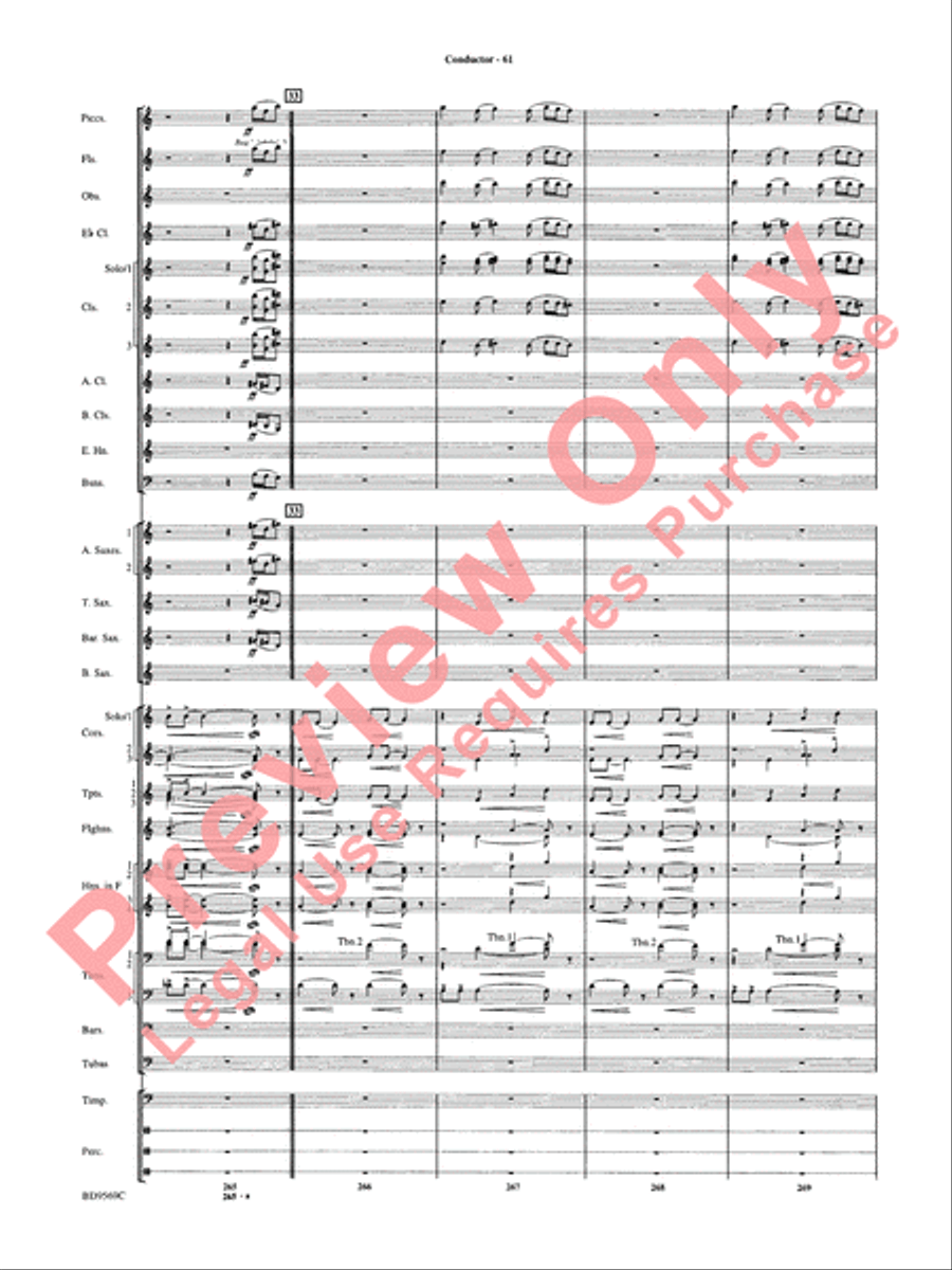 Jericho Concert Band scores gallery preview page 66