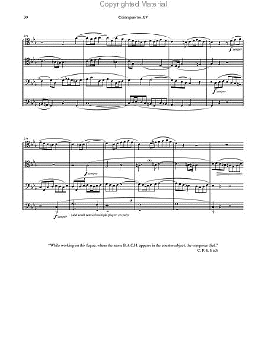 Art of Fugue, BWV 1080 Volume 4 4-Part scores gallery preview page 6