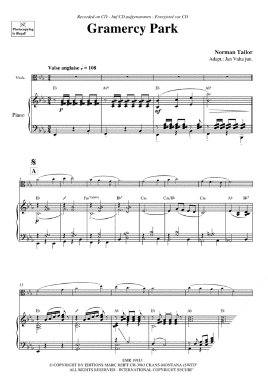 Gramercy Park Piano Accompaniment scores gallery preview page 4