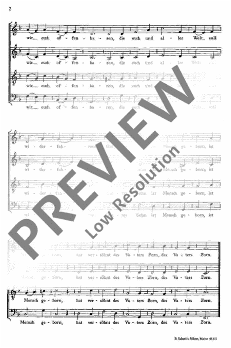 Quem pastores laudavere 4-Part scores gallery preview page 3
