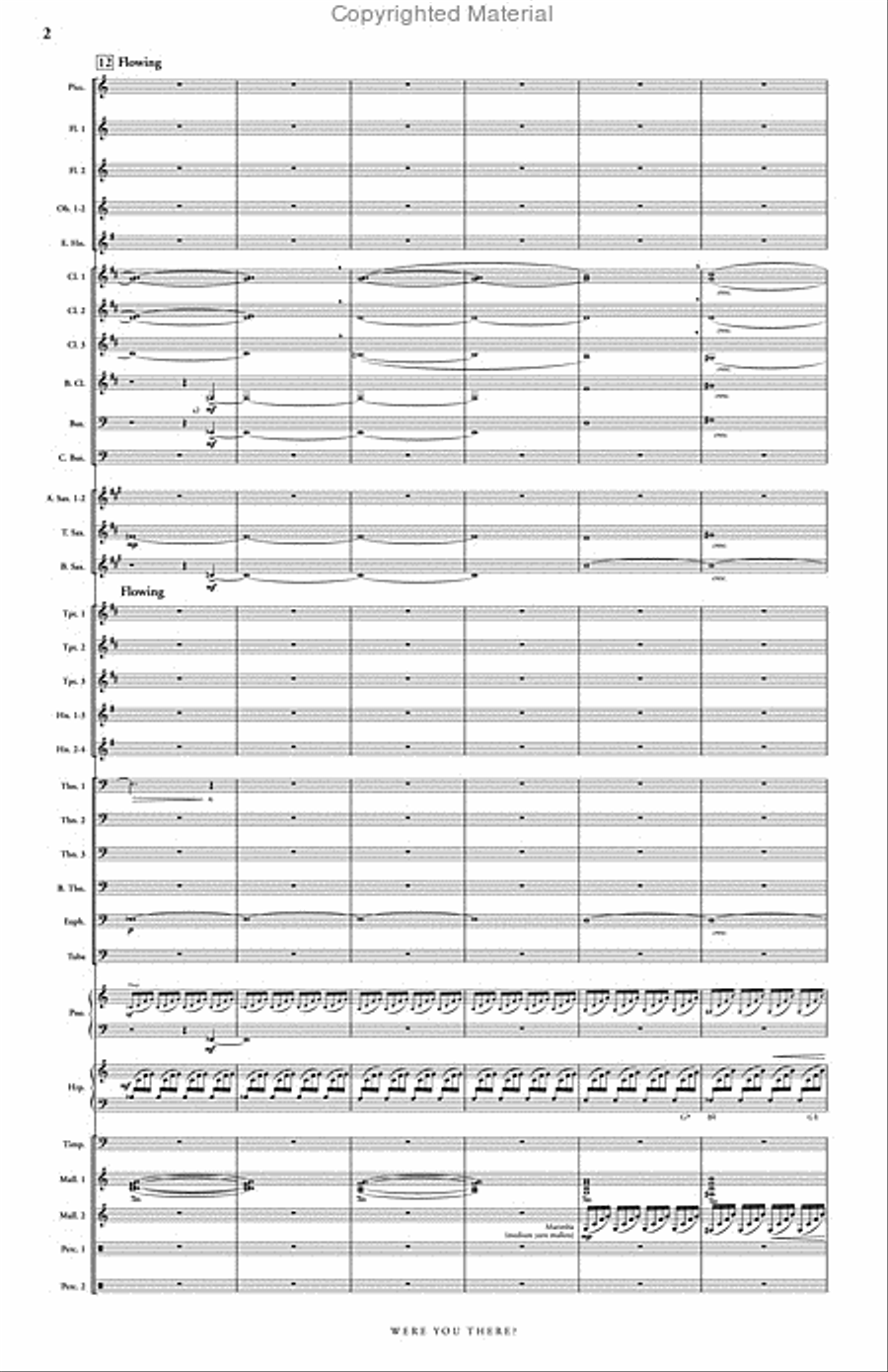 Were You There? Concert Band scores gallery preview page 3
