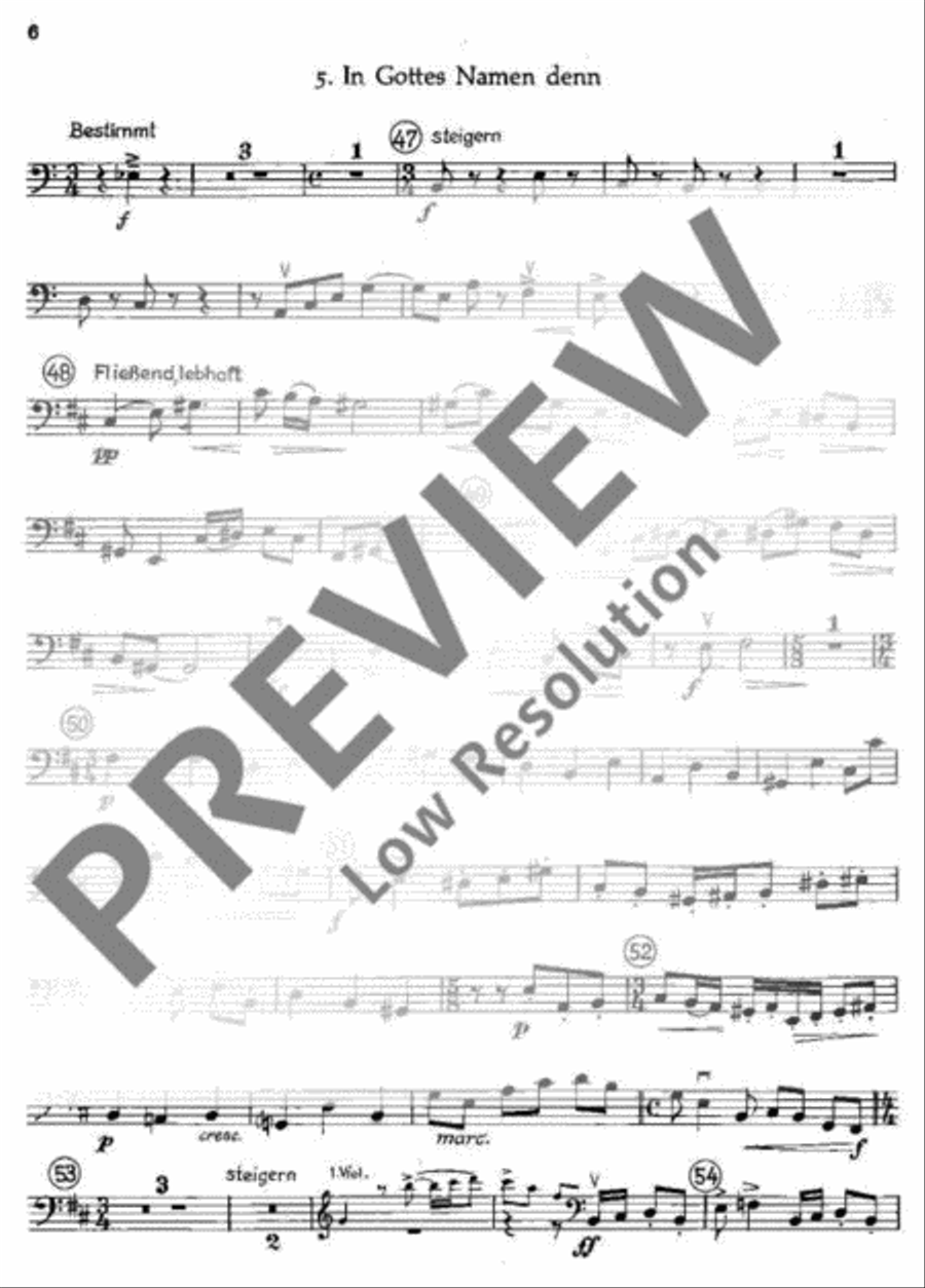 Frühlingserwarten Double Bass scores gallery preview page 7
