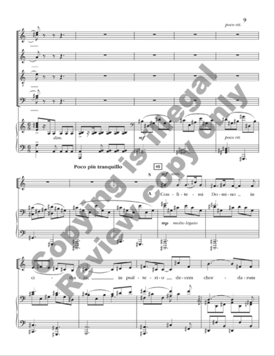 Exultate Justi 4-Part scores gallery preview page 6