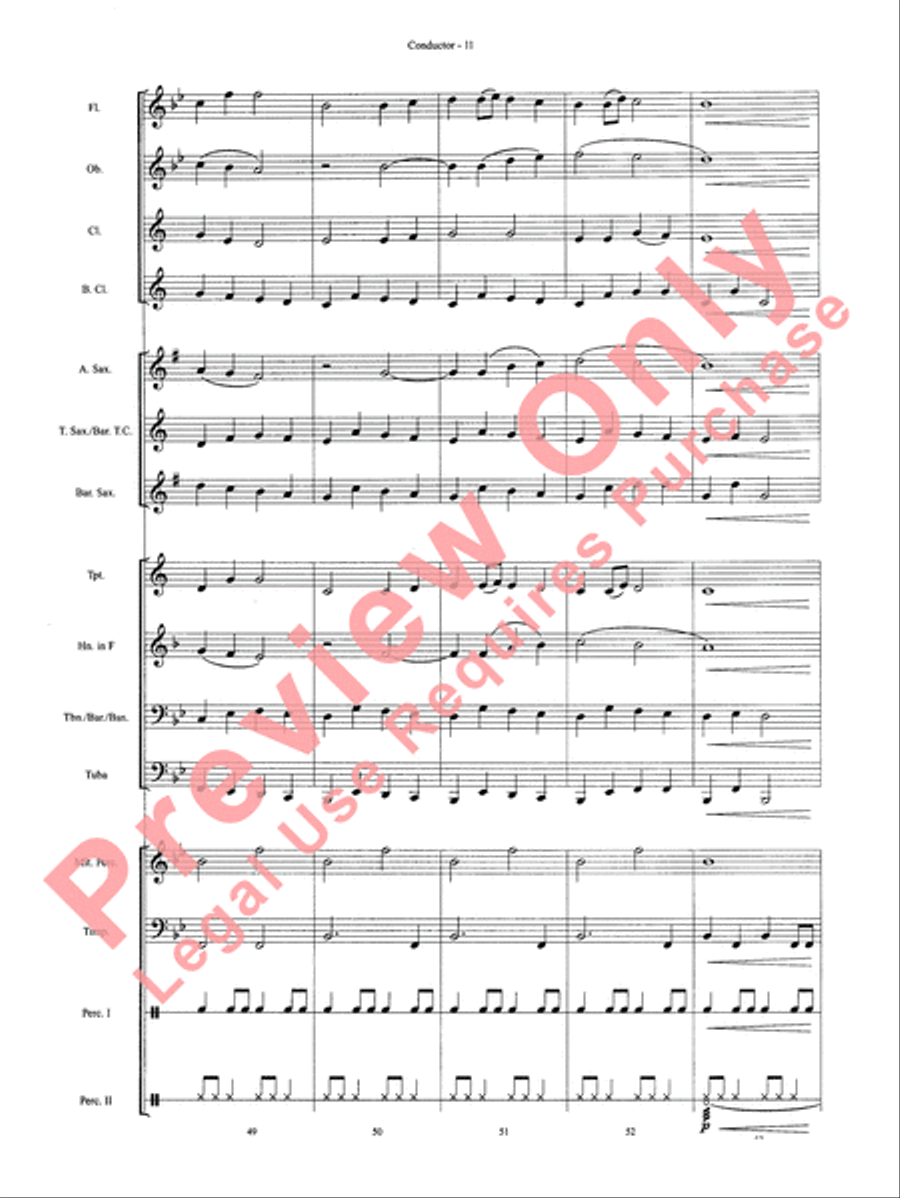 Vandivere Fanfare Vandivere Fanfare Concert Band scores gallery preview page 13