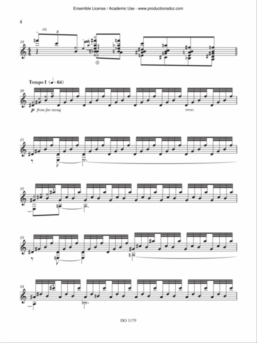 Monologue No. 1: Leaf, Me Classical Guitar scores gallery preview page 4