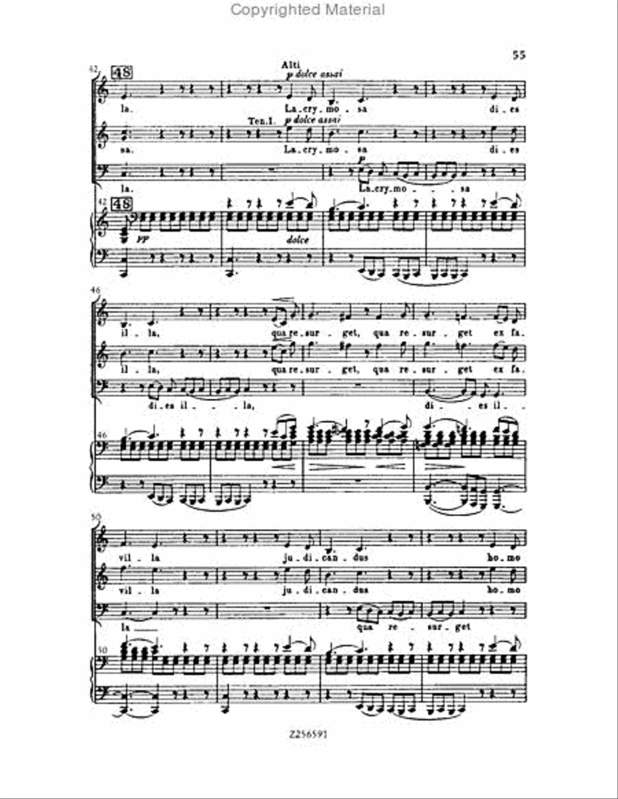 Grande Messe du Morts, H 75 Choir scores gallery preview page 55